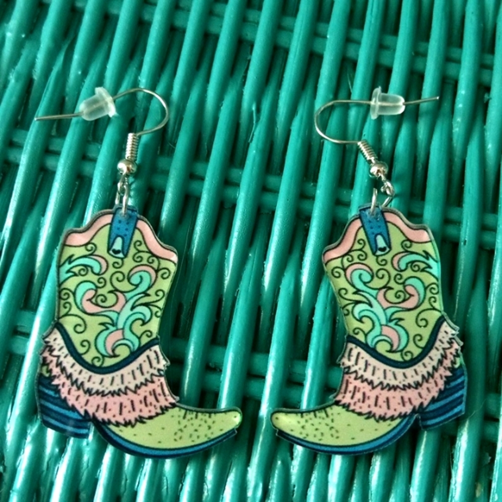 🆕 Cowboy Boots Earrings